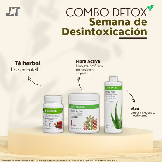 Detox: 365 días del año limpios | Fibra + Té + Aloe